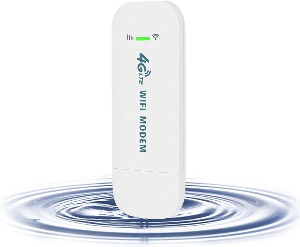 150Mbps 4G WiFi Dongle Portable Sim Hotspot Unlocked Mobile Wifi Hotspot Wireless Network Hotspot Device LTE Modem Router Pocket Portable Wifi Hotspot for Travel over Long Distance